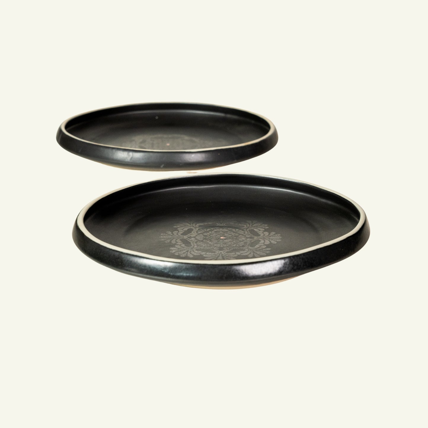 Tall Edge Oval Platter Large