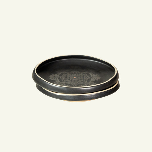 Tall Edge Oval Platter Medium