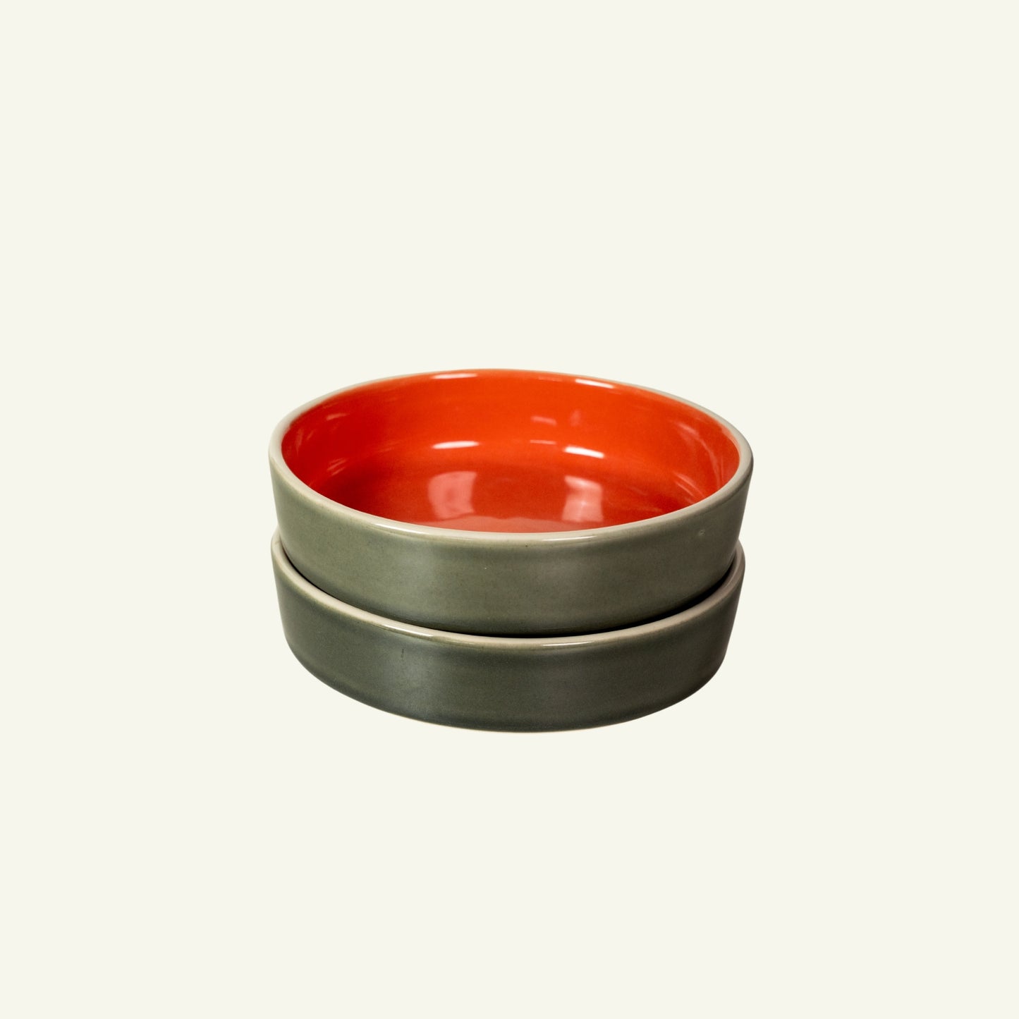 Straight Edge Double Portion Bowl